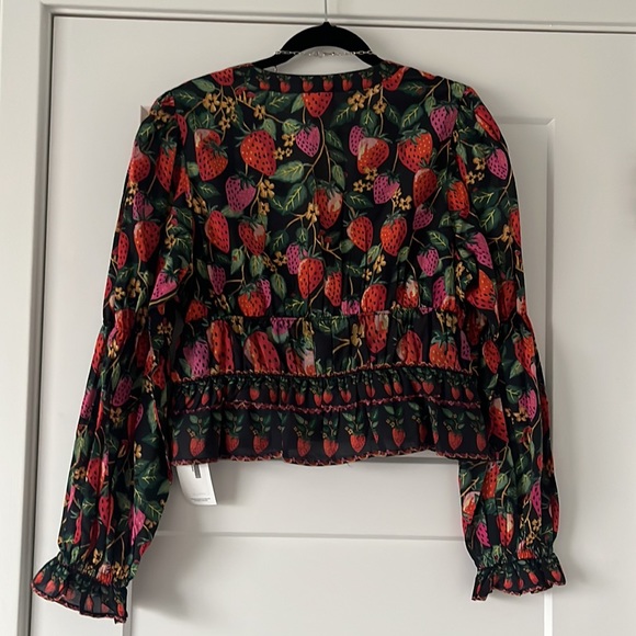 Farm Rio peplum top size M - Picture 2 of 4